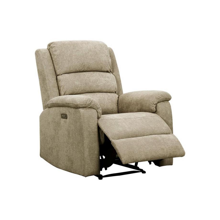 Vente-unique Relaxsessel Fernsehsessel elektrisch - Stoff - Beige - NEVERS  