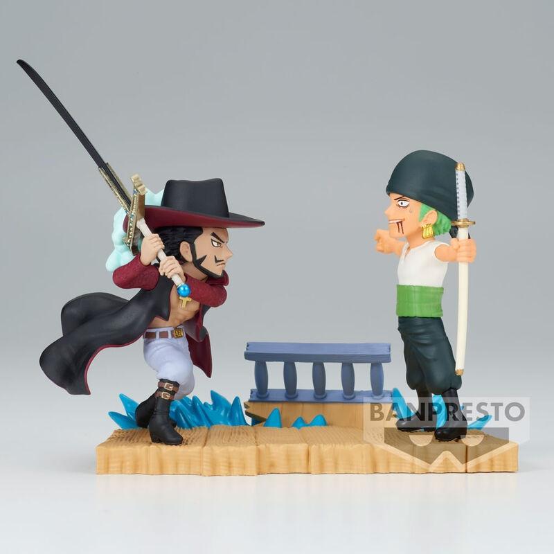 Banpresto  One Piece WCF Log Stories Zoro vs Mihawk 7cm 