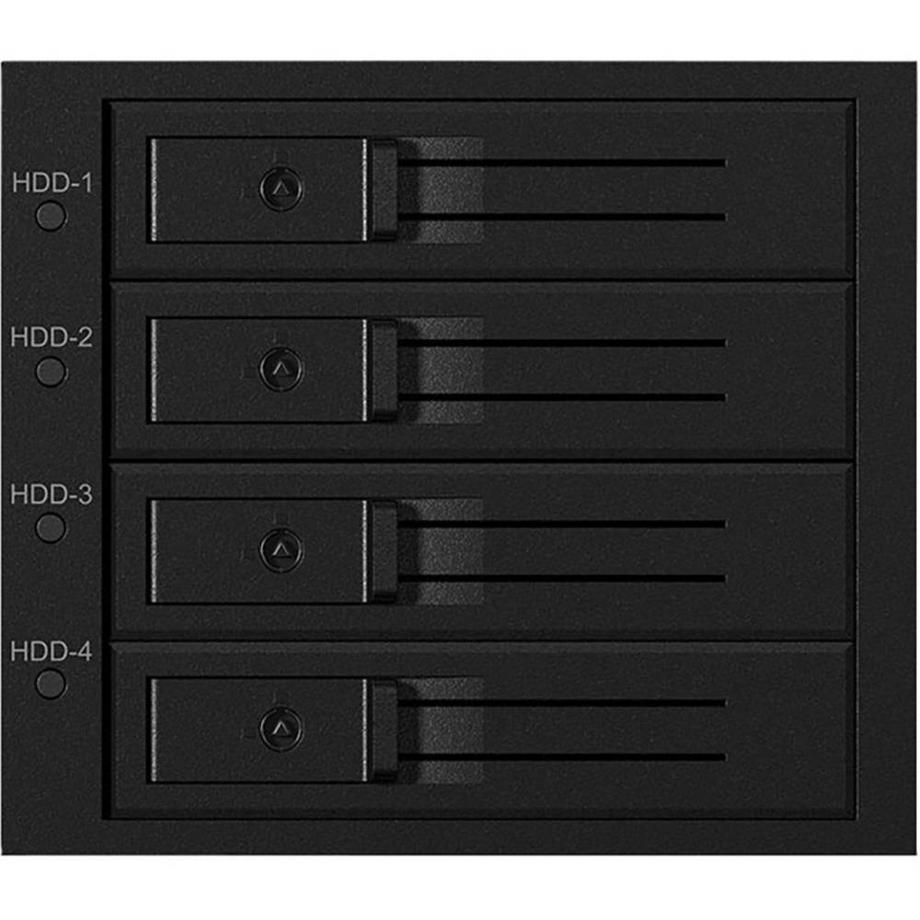 ICY Box  Backplane für 4x 3.5″ SATA oder SAS HDD in 3x 5.25″ Einbauschächten 