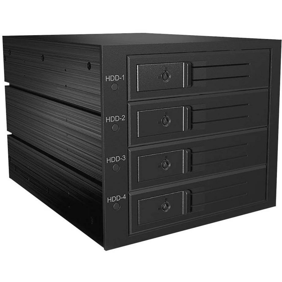 ICY Box  Backplane für 4x 3.5″ SATA oder SAS HDD in 3x 5.25″ Einbauschächten 