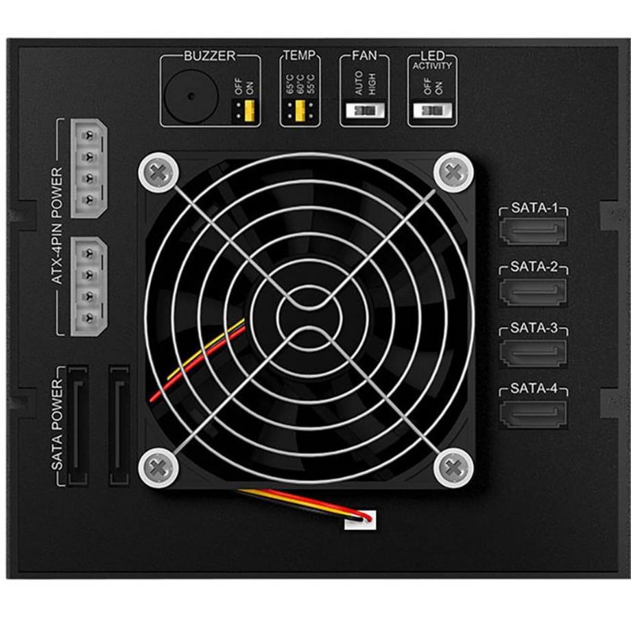 ICY Box  Backplane für 4x 3.5″ SATA oder SAS HDD in 3x 5.25″ Einbauschächten 
