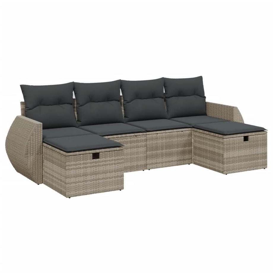 set divano da giardino Polirattan
