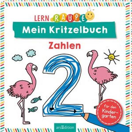 Lernraupe - Mein Kritzelbuch Zahlen Schnabel, Dunja (Illustrationen) Copertina rigida 