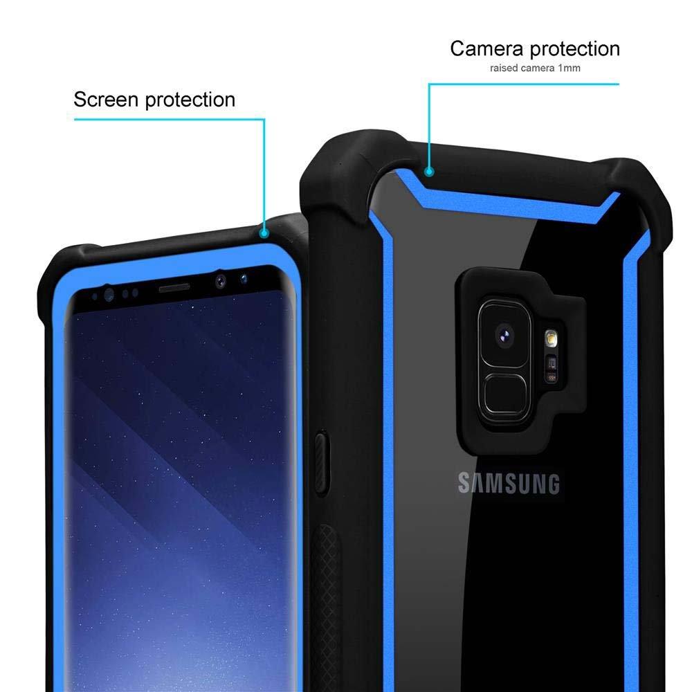 Cadorabo  Hülle für Samsung Galaxy S9 2-in-1 TPU Silikon-Rand Glas-Rücken 