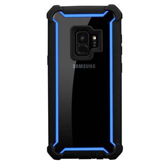 Cadorabo  Hülle für Samsung Galaxy S9 2-in-1 TPU Silikon-Rand Glas-Rücken 