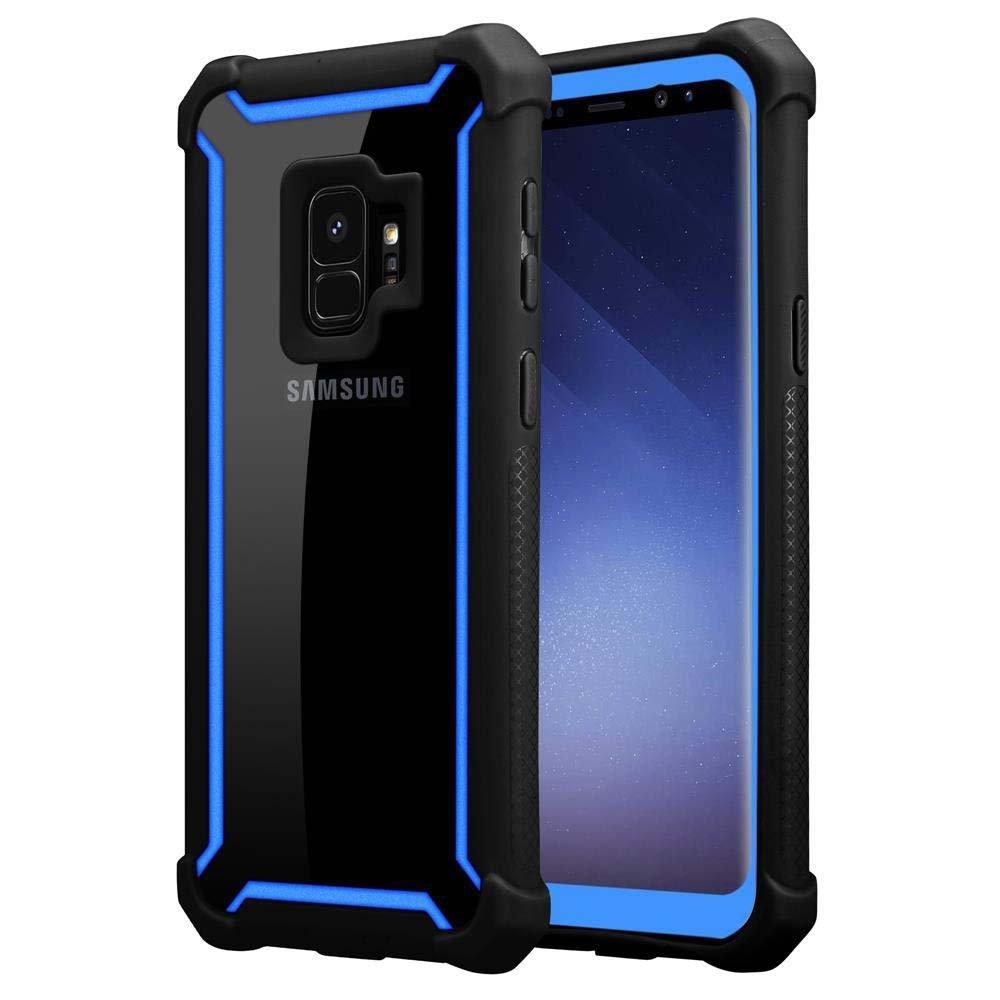 Cadorabo  Hülle für Samsung Galaxy S9 2-in-1 TPU Silikon-Rand Glas-Rücken 