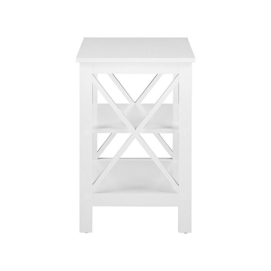 Beliani Table d'appoint en MDF Rustique FOSTER  