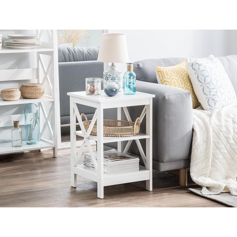 Beliani Table d'appoint en MDF Rustique FOSTER  