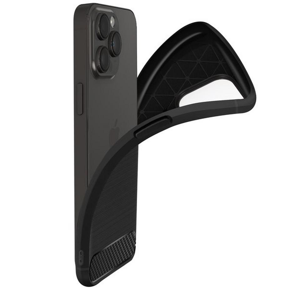 Avizar  Coque Carbone iPhone 14 Pro Noir 