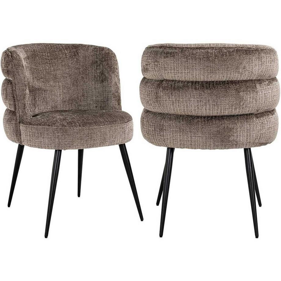 mutoni Esszimmerstuhl Stella stone chenille  