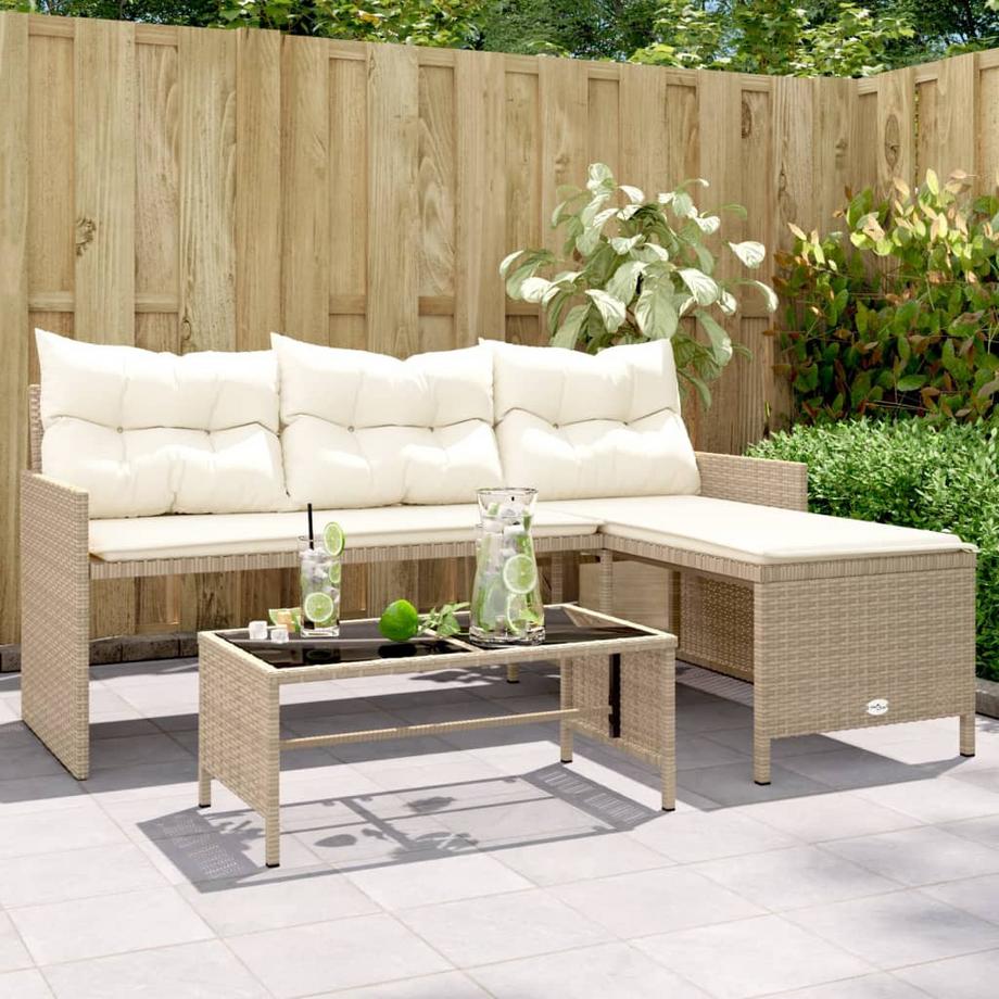 VidaXL Gartensofa poly-rattan  
