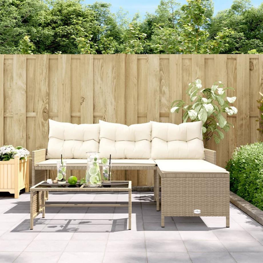 VidaXL Gartensofa poly-rattan  