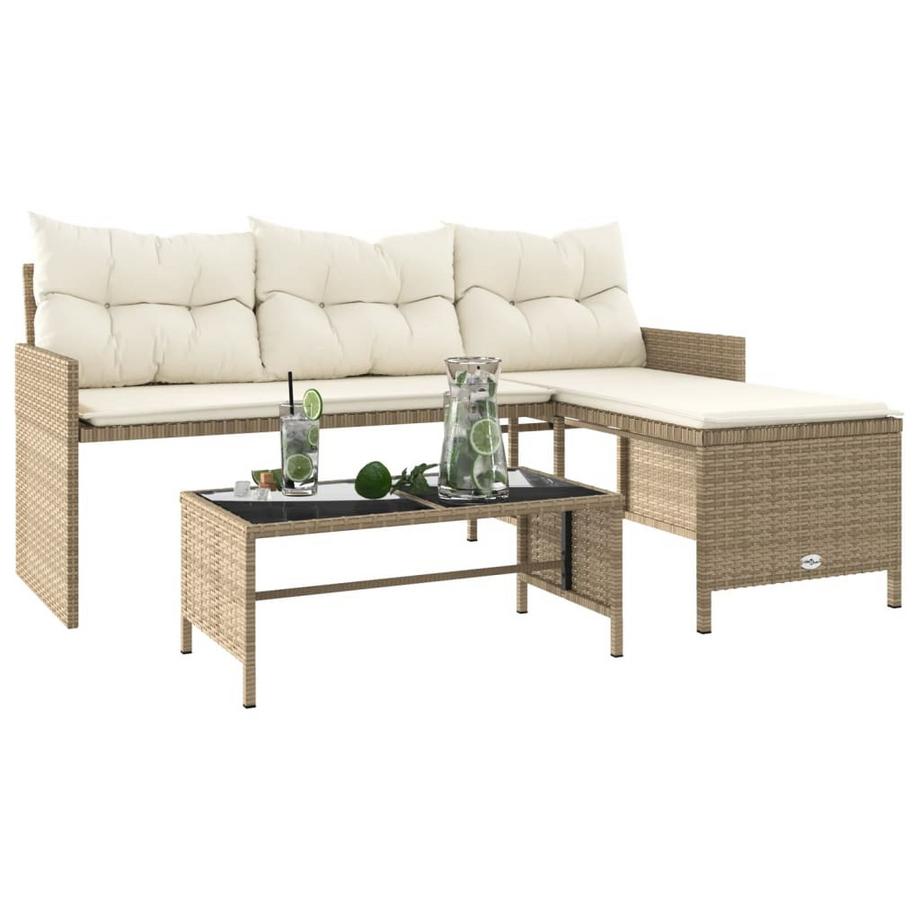 VidaXL Gartensofa poly-rattan  
