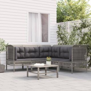 VidaXL set salotto da giardino Polirattan  