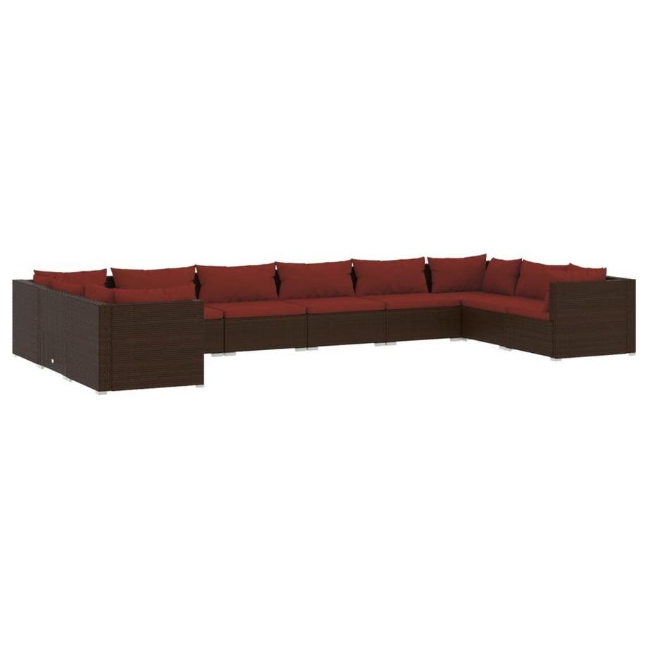 Garten-lounge-set poly-rattan