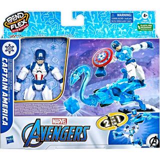 Hasbro  Avengers Bend & Flex Captain America Eis-Mission (15cm) 