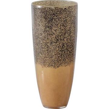 Vase Dipped Glas goldbraun