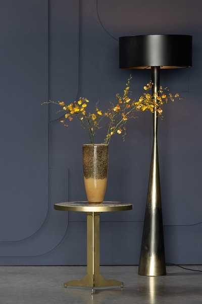 mutoni Vase Dipped Glas goldbraun  