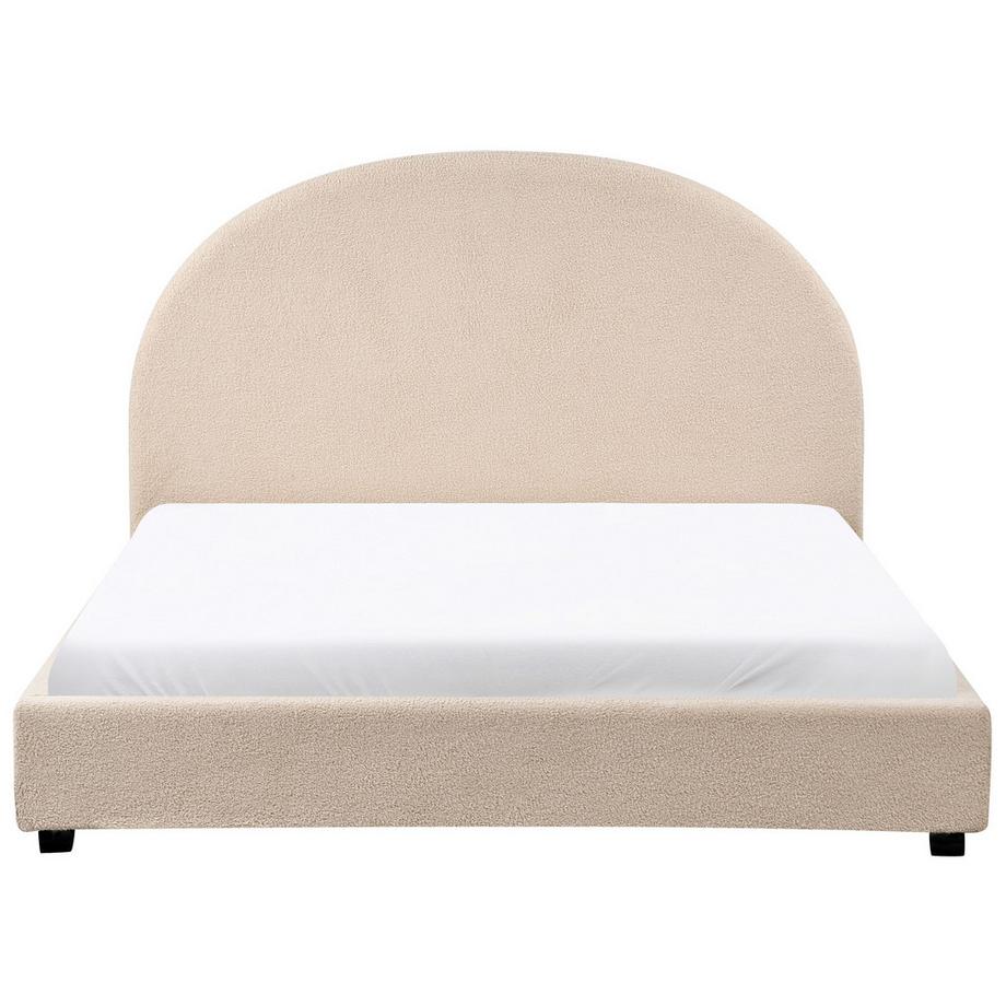 Beliani Letto en Bouclé Retrò VAUCLUSE  