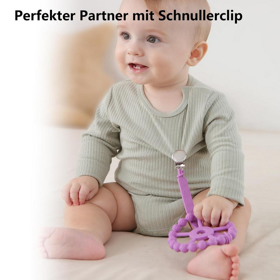 Activity-board  Anneau de dentition bébé, 3 paquets d'anneaux de dentition bébé, anneau de préhension en silicone 