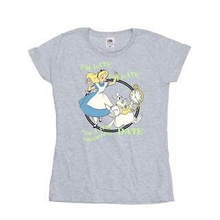 Disney  Tshirt ALICE IN WONDERLAND I'M LATE 