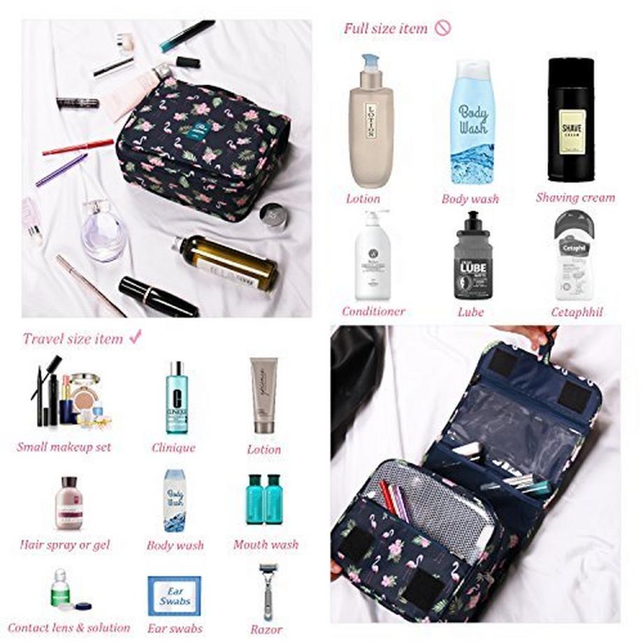 Only-bags.store  Kulturbeutel Reise Kulturtasche Faltbar Wasserdicht Kosmetiktasche Verfassungsbeutel Duschbeutel 