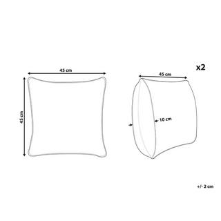 Beliani Kissen 2er Set aus Polyester Modern SPIREA  