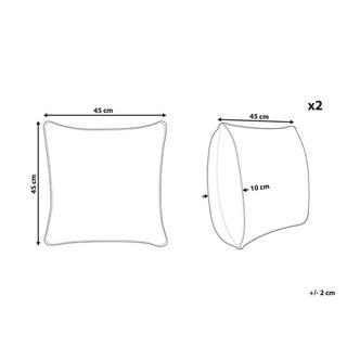 Beliani Kissen 2er Set aus Polyester Modern SPIREA  