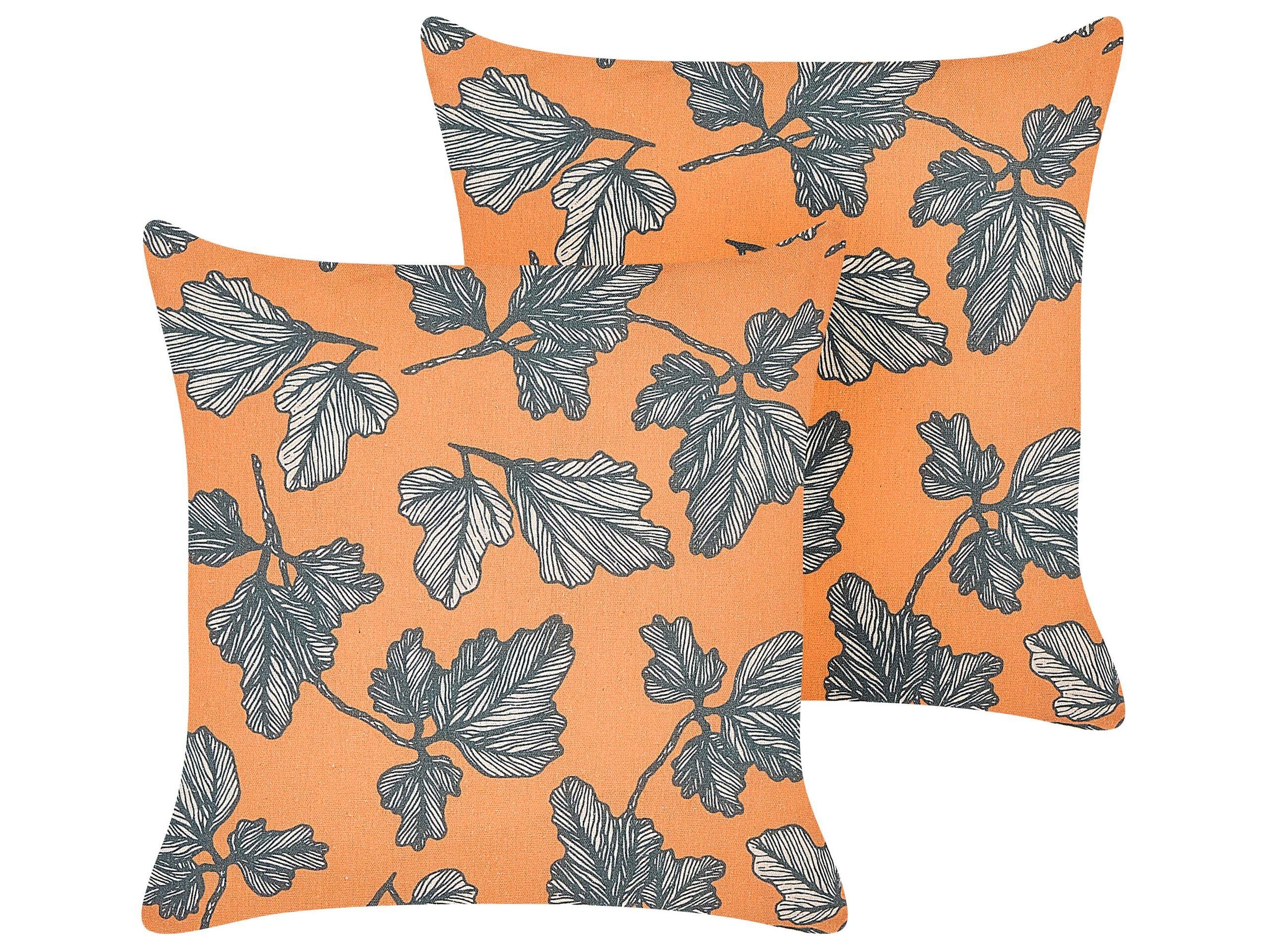 Beliani Lot de 2 coussins en Polyester Moderne SPIREA  