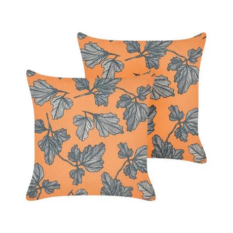 Beliani Lot de 2 coussins en Polyester Moderne SPIREA  