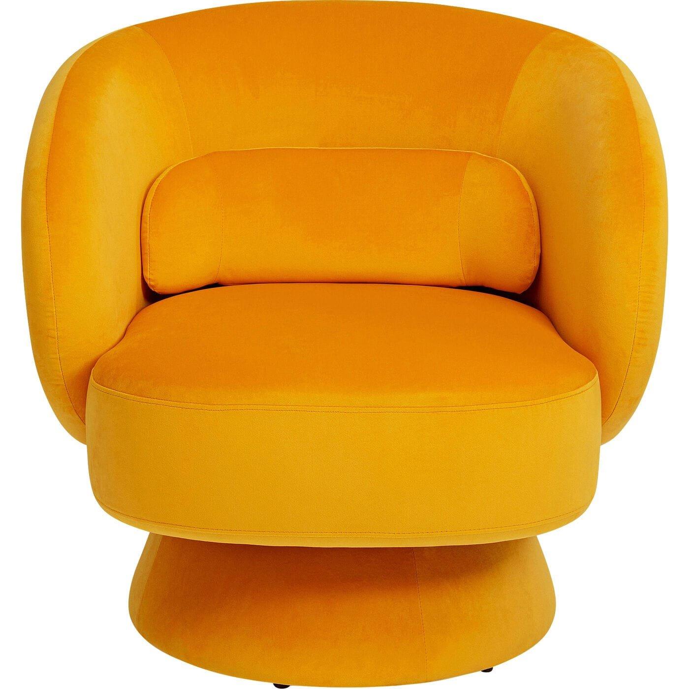 KARE Design Chaise pivotante Orion jaune  