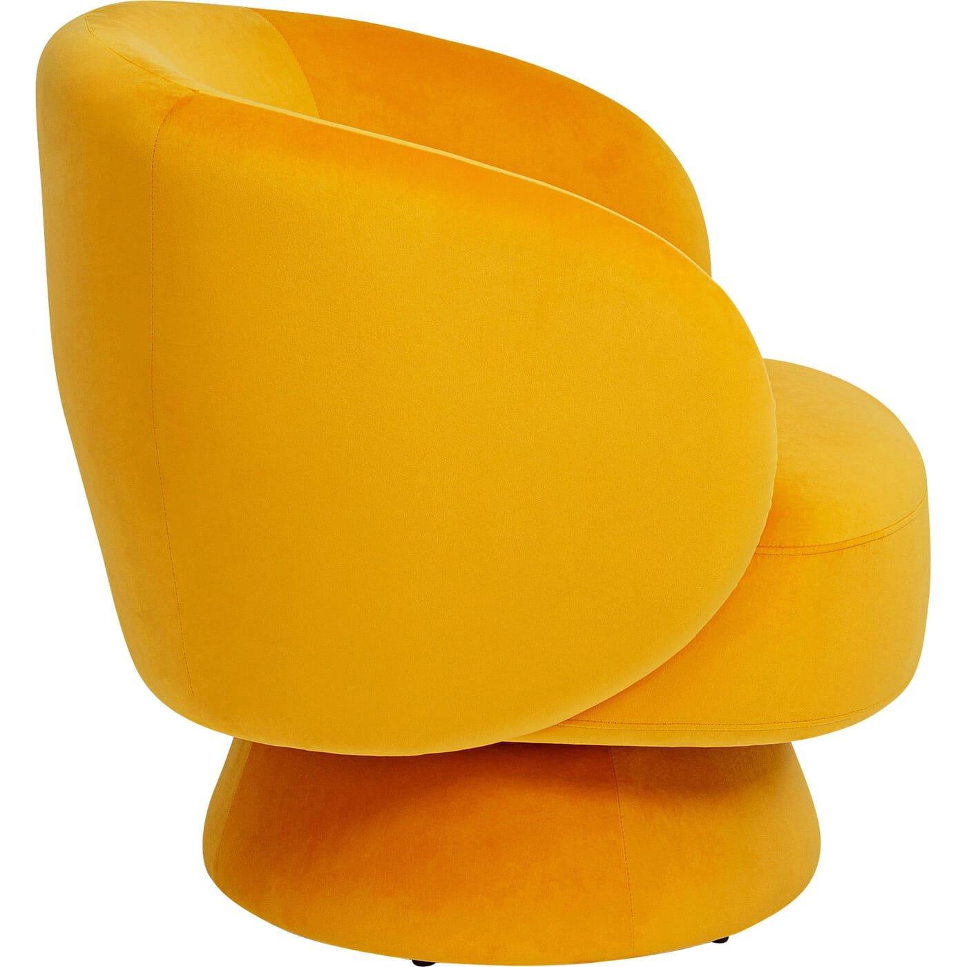 KARE Design Chaise pivotante Orion jaune  