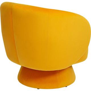 KARE Design Chaise pivotante Orion jaune  