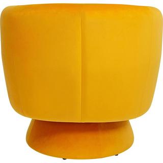 KARE Design Fauteuil pivotant Orion jaune  