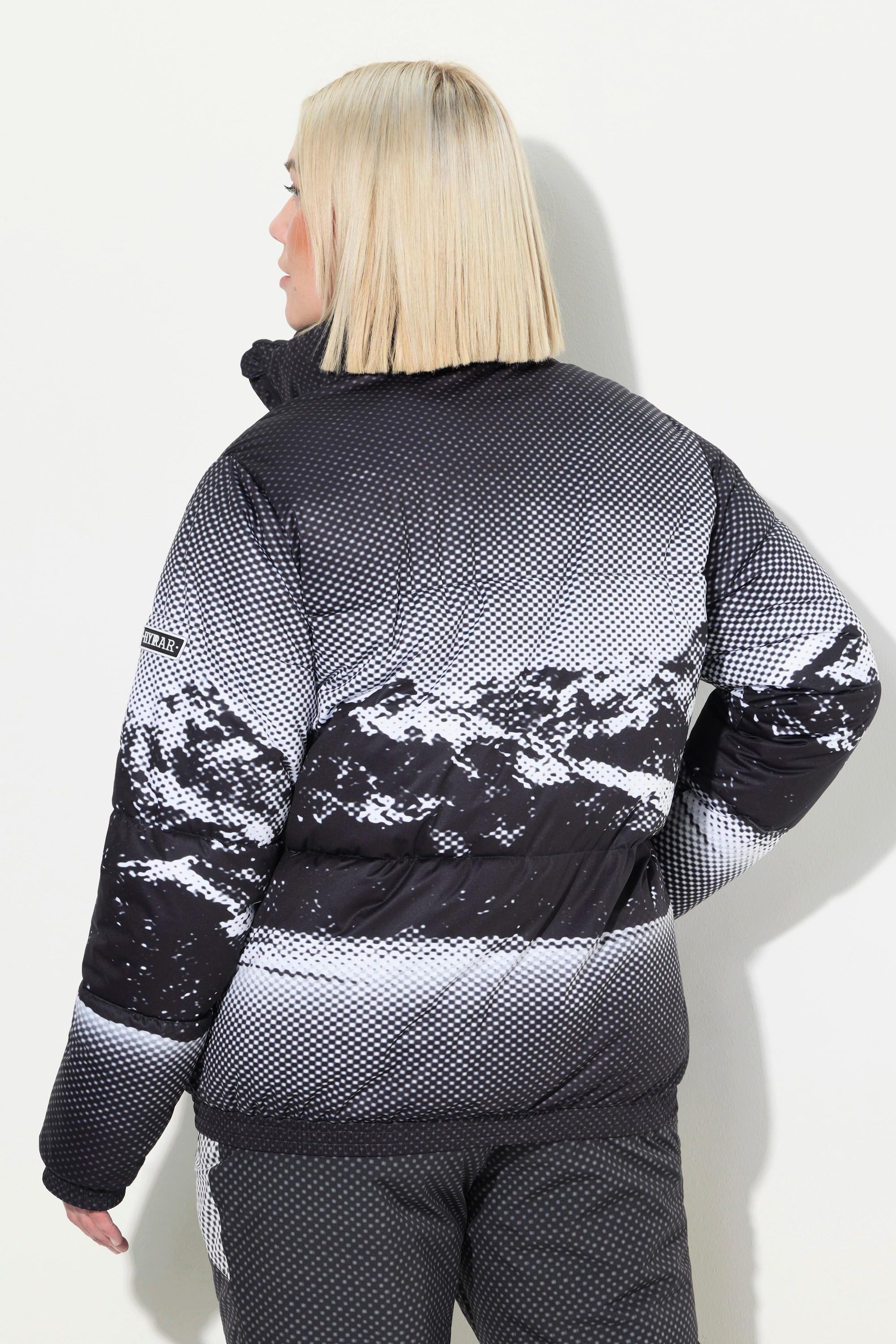 Ulla Popken HYPRAR Giacca Performance Impermeabile Collo Alto  