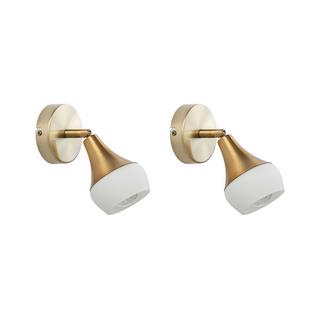 Beliani Set di 2 lampade en Acciaio Moderno ANTLER  