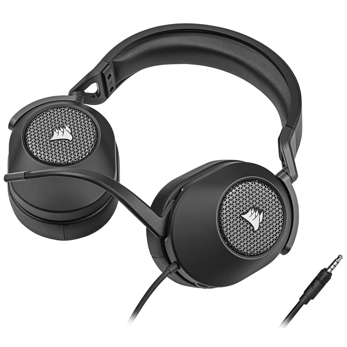 Corsair  HS65 SURROUND Kopfhörer Kabelgebunden Handgeführt Gaming Karbon 