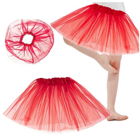 Pricenet  Costume gonna tutù in tulle rosso 