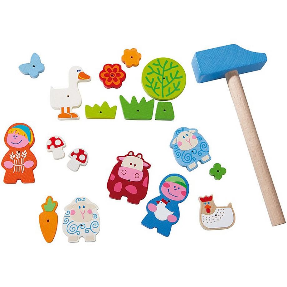 HABA  HABA Jeu de clous Meuh & Mêêh 