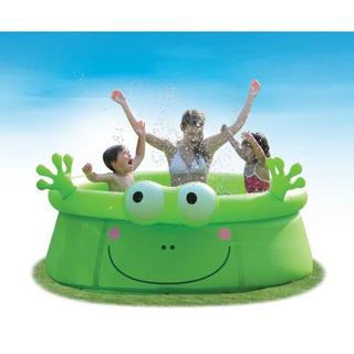 Jilong  Aufblasbarer Kinderpool Frosch (⌀175cm × 62cm) 