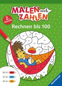 Malen nach Zahlen, 2. Kl.: Rechnen bis 100 Hagemann, Antje (Illustrationen) Gebundene Ausgabe 