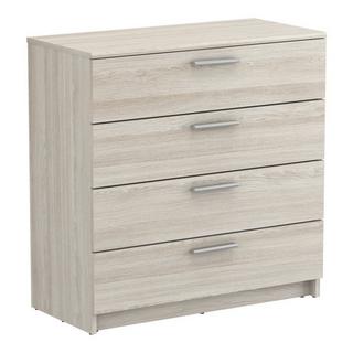 Calicosy Comò 4 cassetti L79,6 cm, decorazione legno chiaro - Costoso  