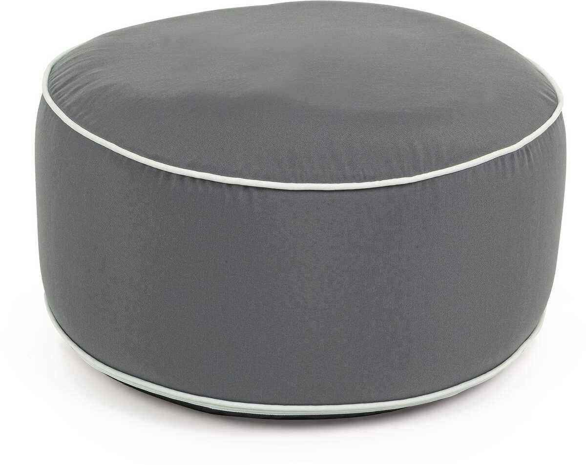 mutoni Jardin Pouf tabouret Rihanna gris  