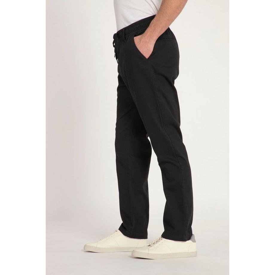 JP1880 Leinenoptik Basic Fit Casual Hose mit Elastikbund  