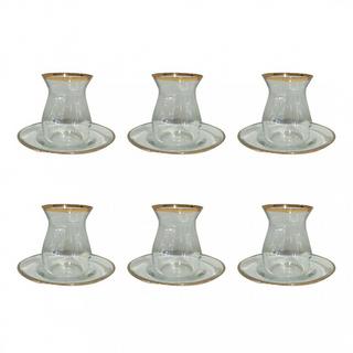 Aulica Goldene filet teekrüge - Set von 6  