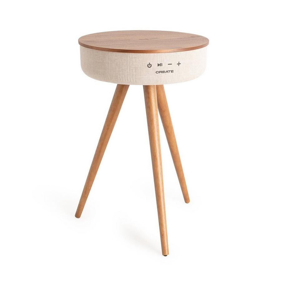 CREATE  Table d'enceinte Bluetooth et chargeur de smartphone sans fil 