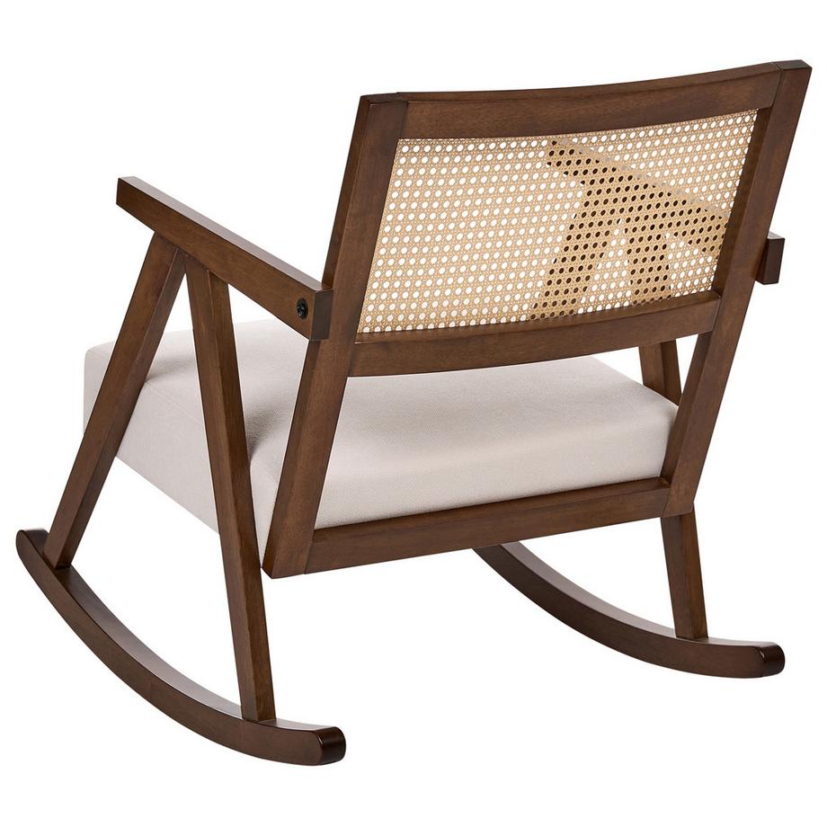 Beliani Fauteuil à bascule en Bois d'hévéa Scandinave RYA  