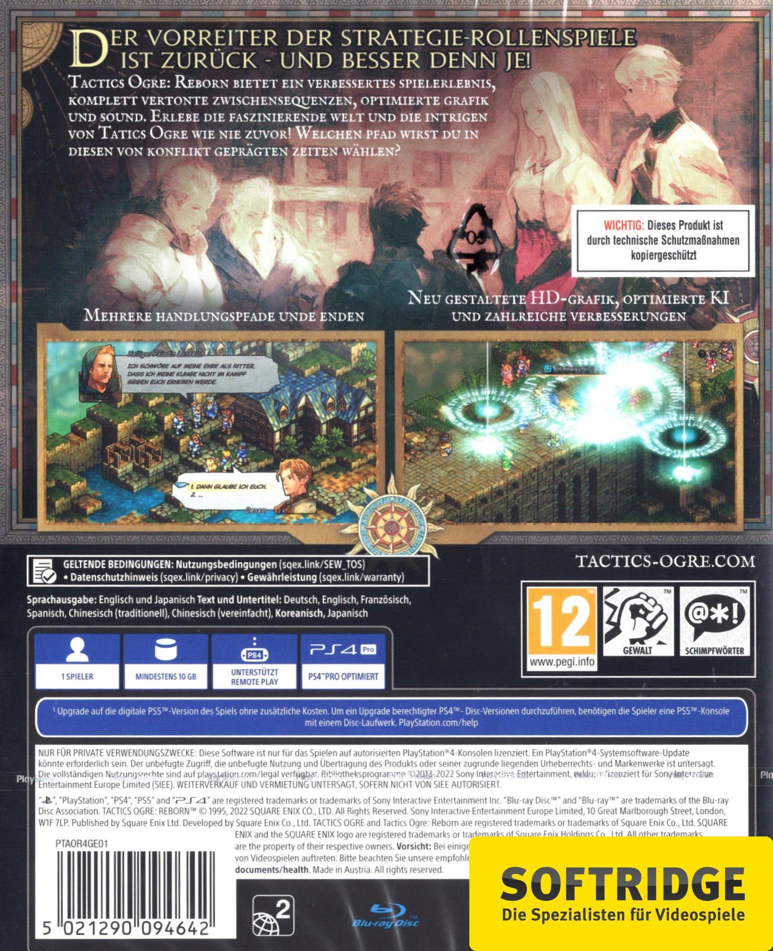 Square Enix  Tactics Ogre: Reborn (Free Upgrade to PS5) 