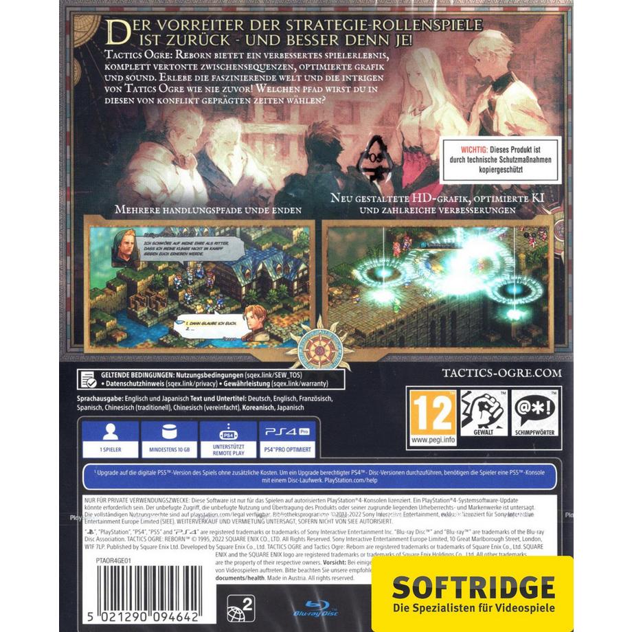 Square-Enix  PS4 Tactics Ogre: Reborn 