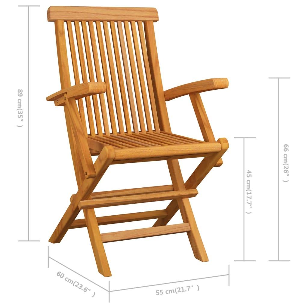 VidaXL Gartenstuhl teak  